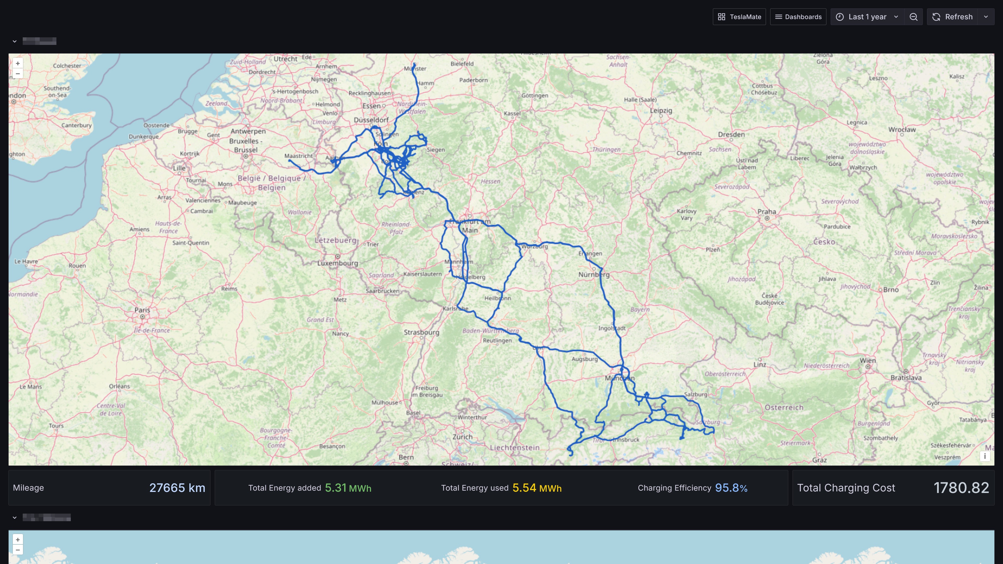 Lifetime driving map